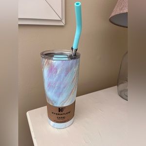 💧 Hydroflow Capri Triple Wall Vacuum Tumbler - Hazel Marbled Pastel  20 oz